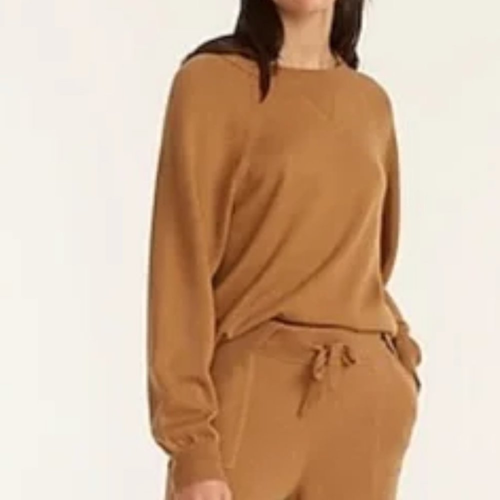 J Crew Cotton Cashmere Pullover Sweatshirt
